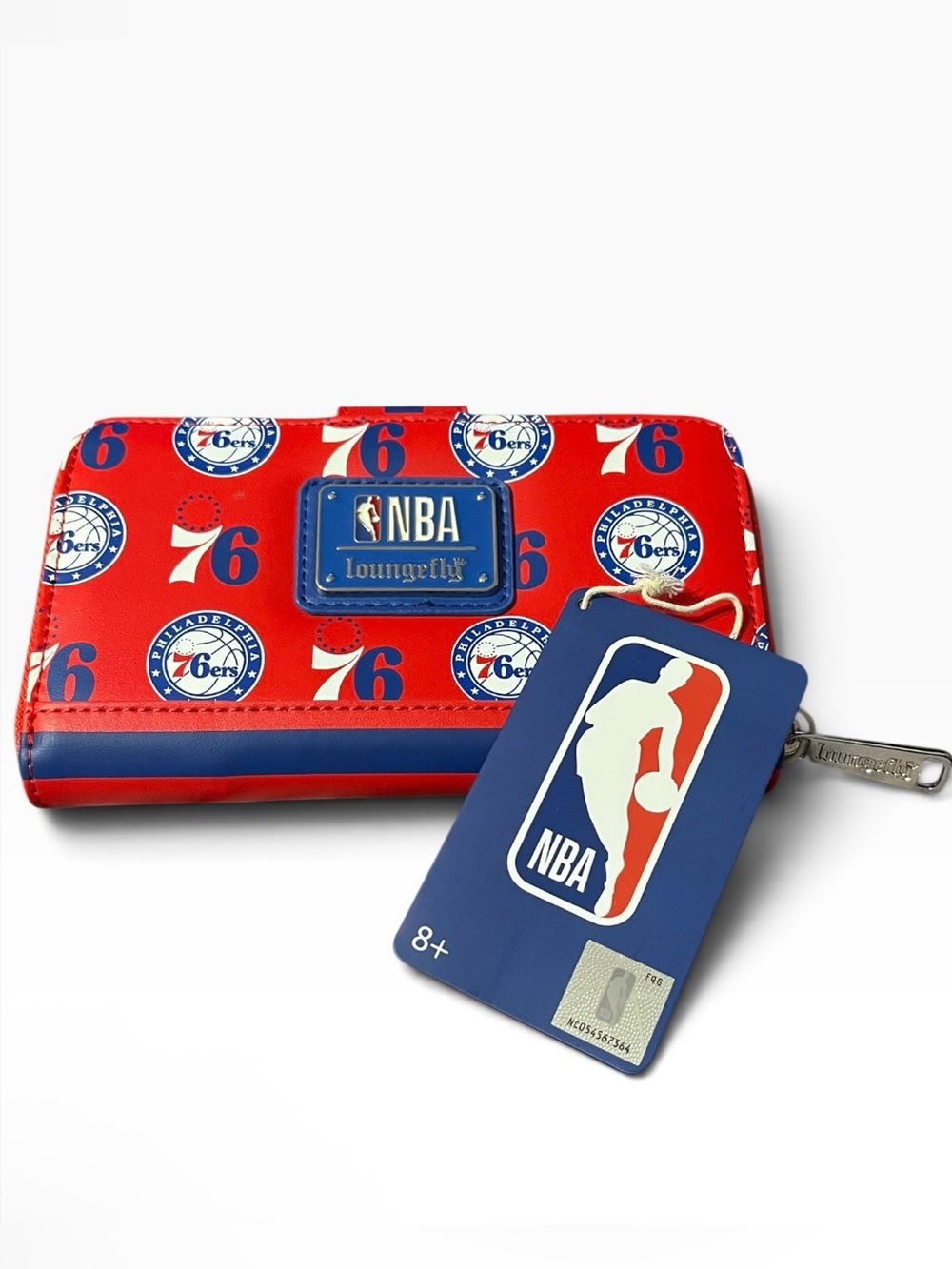 NBA Philadelphia 76ers Logo Zip Around Wallet Loungefly